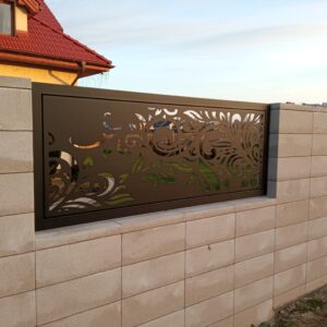 Panel ogrodzeniowy wycinany laserowo